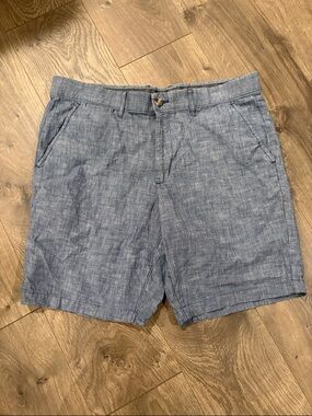 Sonoma Chambray Flat Front Shorts - Light Blue